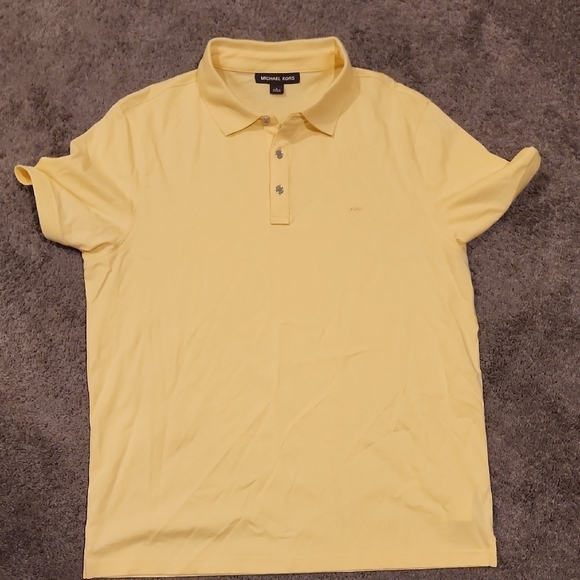 Michael Kors Yellow Polo Shirt for Men - Picture 1 of 5